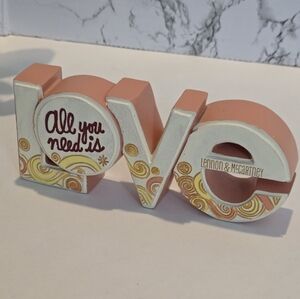 ❤️Hallmark All You Need Is Love Lennon McCartney Beatles Romantic Valentine Sign